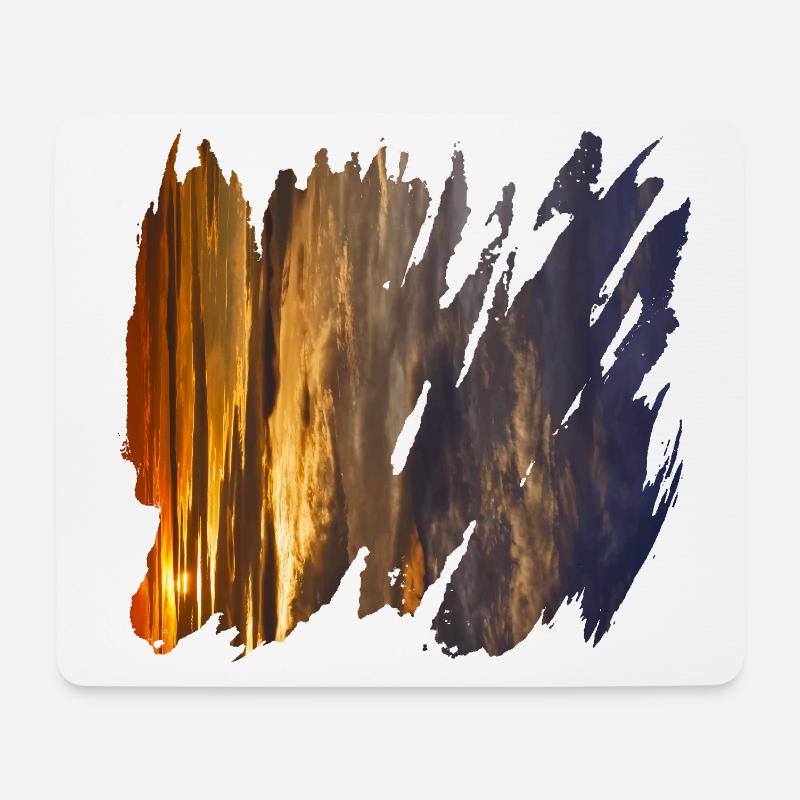 Malerische Farben des Himmels - Mousepad (Querformat) - Weiß