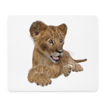 Cute lion cub - Mouse Pad (horizontal) - white - Front