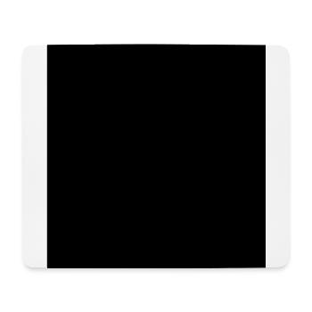 Rechteck schwarz Vektor - Mousepad (Querformat) - Weiß - Vorne