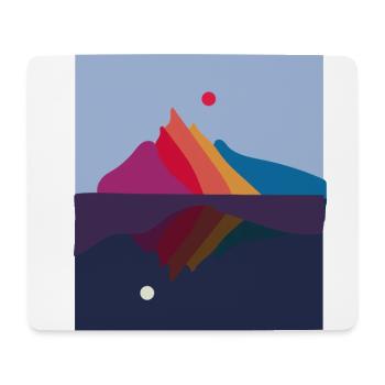 Day and Night Mountain Landscape Mountain Sunrise - Mouse Pad (horizontal) - white - Front