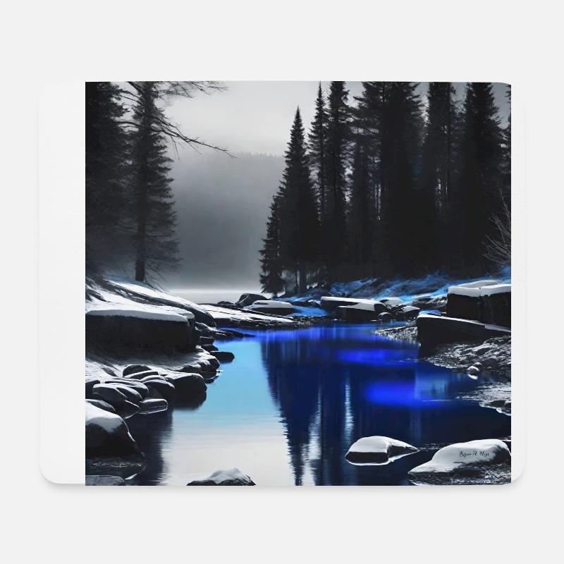 Mystical Forest - Mousepad (Querformat) - Weiß