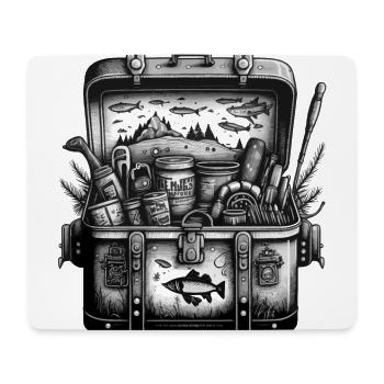 Vintage Elegance: A Black and White Photograph of - Mouse Pad (horizontal) - white - Front