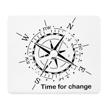 Compass time change Bstyled casual fashion - Mouse Pad (horizontal) - white - Front