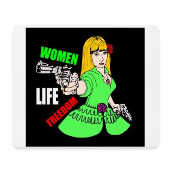 Women life freedom - Mouse Pad (horizontal) - white - Front