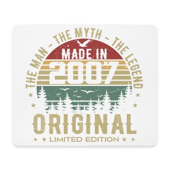 Original 2007 Retro 2007 Geburtstagsgeschenk 2007 - Mousepad (Querformat) - Weiß - Vorne