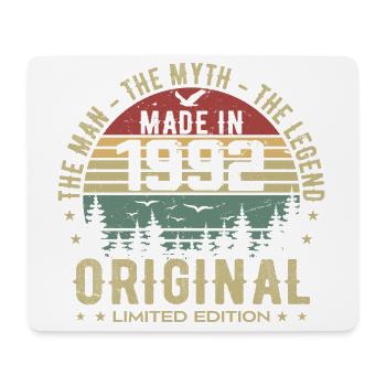 Original 1992 Retro 1992 Anniversary Gift 1992 - Mouse Pad (horizontal) - white - Front