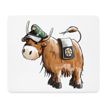 Cop as policeman - police - animals - funny - Mouse Pad (horizontal) - white - Front
