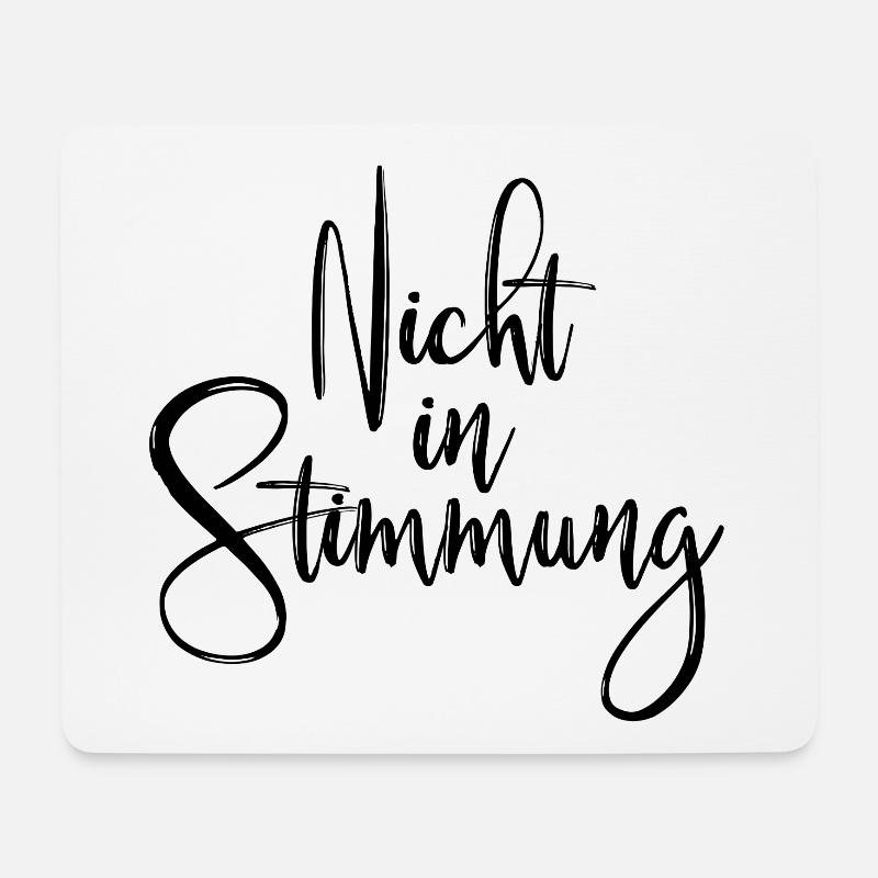 Nicht in Stimmung - Mousepad (Querformat) - Weiß
