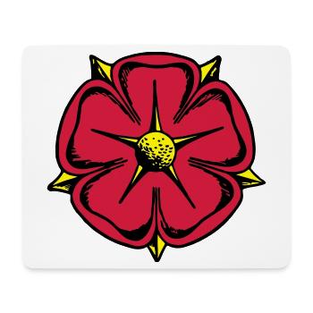 Lippische Rose - Mousepad (Querformat) - Weiß - Vorne