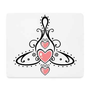 Symbole celtique, mère avec trois enfants. - Tapis de souris (format paysage) - blanc - Devant