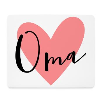 Cadeau d'amour coeur grand-maman - Tapis de souris (format paysage) - blanc - Devant