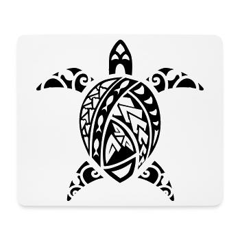 maori turtle - Mouse Pad (horizontal) - white - Front