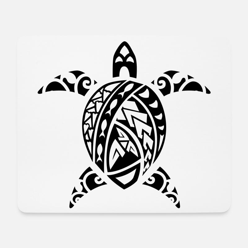 maori Schildkröte - Mousepad (Querformat) - Weiß