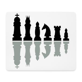 schach sport schachfiguren - Mousepad (Querformat) - Weiß - Vorne