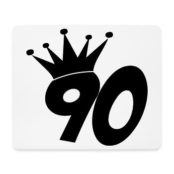 90 / geburtstag / Sport / birthday / neunzig - Mousepad (Querformat) - Weiß - Vorne
