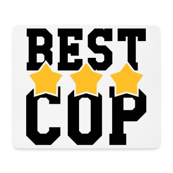 Polizist / Justiz / Polizei / Gewehr - Mousepad (Querformat) - Weiß - Vorne