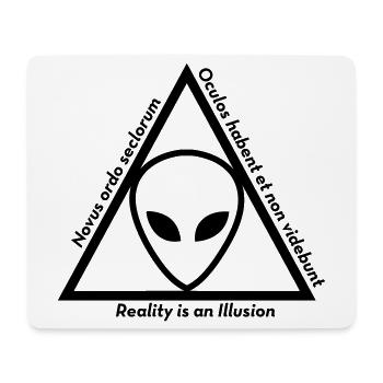 Ufo Alien Raum außerirdisches Aussenseiter - Mousepad (Querformat) - Weiß - Vorne