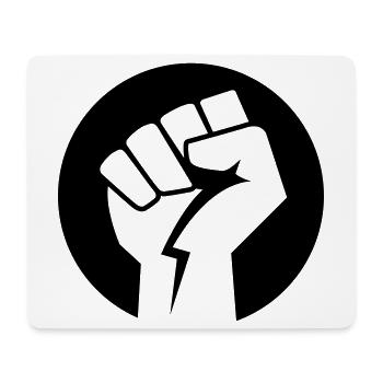 faust revolution kraft - Mousepad (Querformat) - Weiß - Vorne