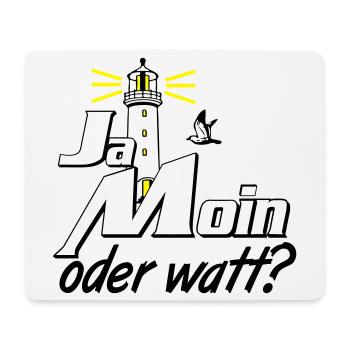 Ostsee Nordsee Shirt , Fun Shirt(25) - Mousepad (Querformat) - Weiß - Vorne