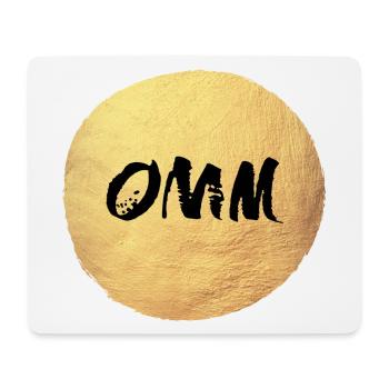 Yoga Circle Gold om Meditation India Sun Relax - Mouse Pad (horizontal) - white - Front