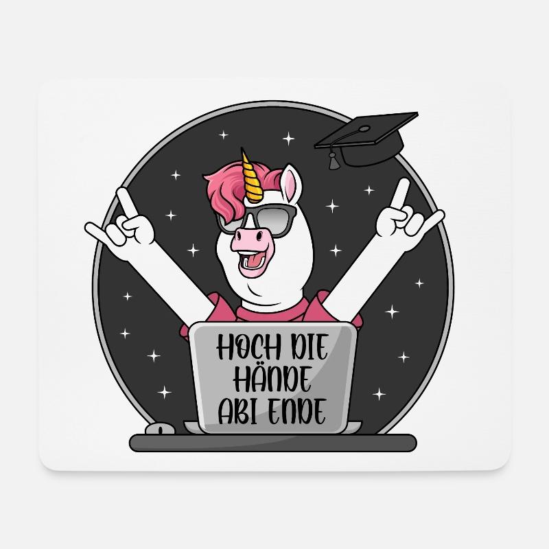 Abi 2026 Abitur - Hoch die Hände Abi Ende - Mousepad (Querformat) - Weiß