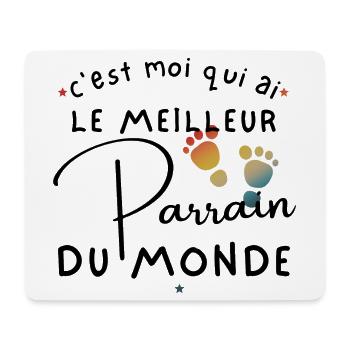 C'est moi qui ai le meilleur parrain du monde - Tapis de souris (format paysage) - blanc - Devant
