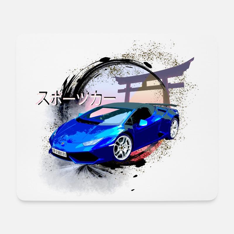 Sportwagen - Mousepad (Querformat) - Weiß