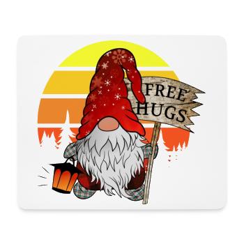 Gnome Christmas Elves with Free Hug - Mouse Pad (horizontal) - white - Front