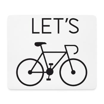 Let's Cycling - Mousepad (Querformat) - Weiß - Vorne