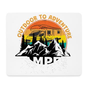 Cadeau de vacances en camping camping-car - Tapis de souris (format paysage) - blanc - Devant