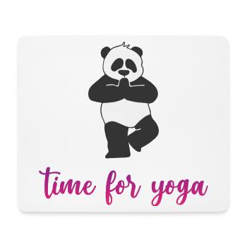 C’est le temps du yoga - Tapis de souris (format paysage) - blanc - Devant