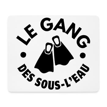 plongée sous-marine, plongée en apnée, plongeur - Tapis de souris (format paysage) - blanc - Devant