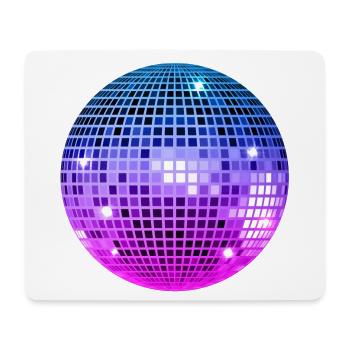 Premium Trendy Disco Ball - Mouse Pad (horizontal) - white - Front