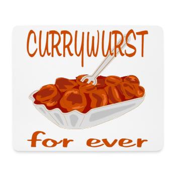 Currywurst ist Lecker - Mousepad (Querformat) - Weiß - Vorne
