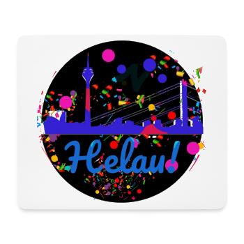 düsseldorf,skyline,helau,konfetti,karneval,bunt - Mousepad (Querformat) - Weiß - Vorne