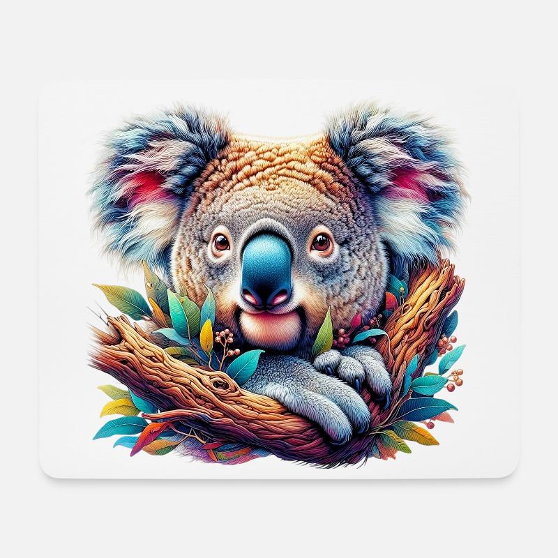 Koala - Mousepad (Querformat) - Weiß