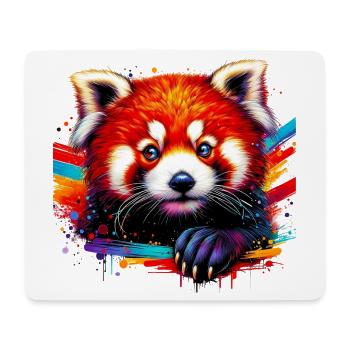 Petit panda - Tapis de souris (format paysage) - blanc - Devant