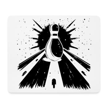 Bowling Pin Grafik - Mousepad (Querformat) - Weiß - Vorne