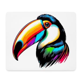 Toucan - Tapis de souris (format paysage) - blanc - Devant