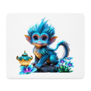 La jolie combinaison fantaisie - Tapis de souris (format paysage) - blanc - Devant