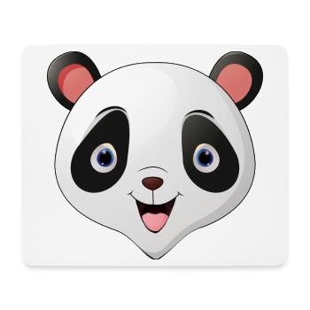 Panda face - Mousepad (Querformat) - Weiß - Vorne