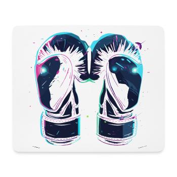 Gants de boxe Steampunk - Tapis de souris (format paysage) - blanc - Devant