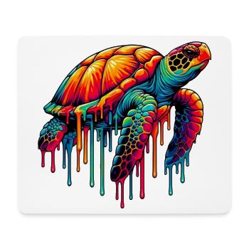 Schildkröte - Mousepad (Querformat) - Weiß - Vorne