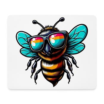 Bee - Mouse Pad (horizontal) - white - Front