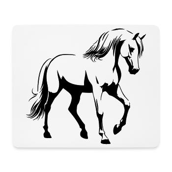 Pferd Araber - Mousepad (Querformat) - Weiß - Vorne