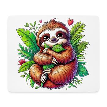 Sloth - Mouse Pad (horizontal) - white - Front