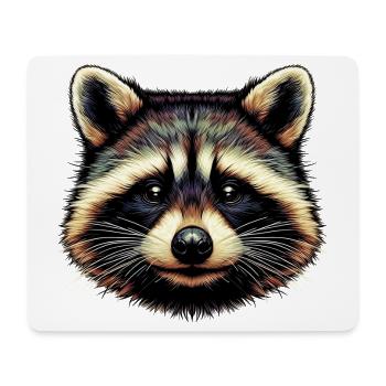 Raccoon - Mouse Pad (horizontal) - white - Front