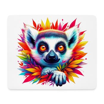 Lemur - Mousepad (Querformat) - Weiß - Vorne