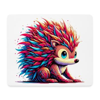 Igel - Mousepad (Querformat) - Weiß - Vorne
