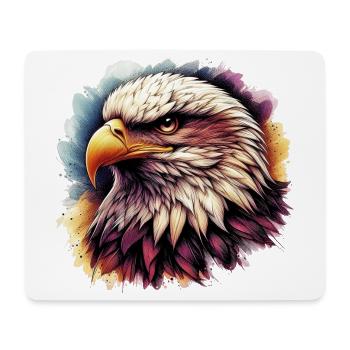 Adler - Mousepad (Querformat) - Weiß - Vorne